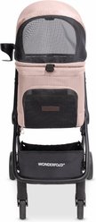 Wonderfold Bella AutoFold Technology Dog & Cat Stroller, Rose slide 2 of 9