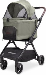 Wonderfold Bella AutoFold Technology Dog & Cat Stroller, Moss