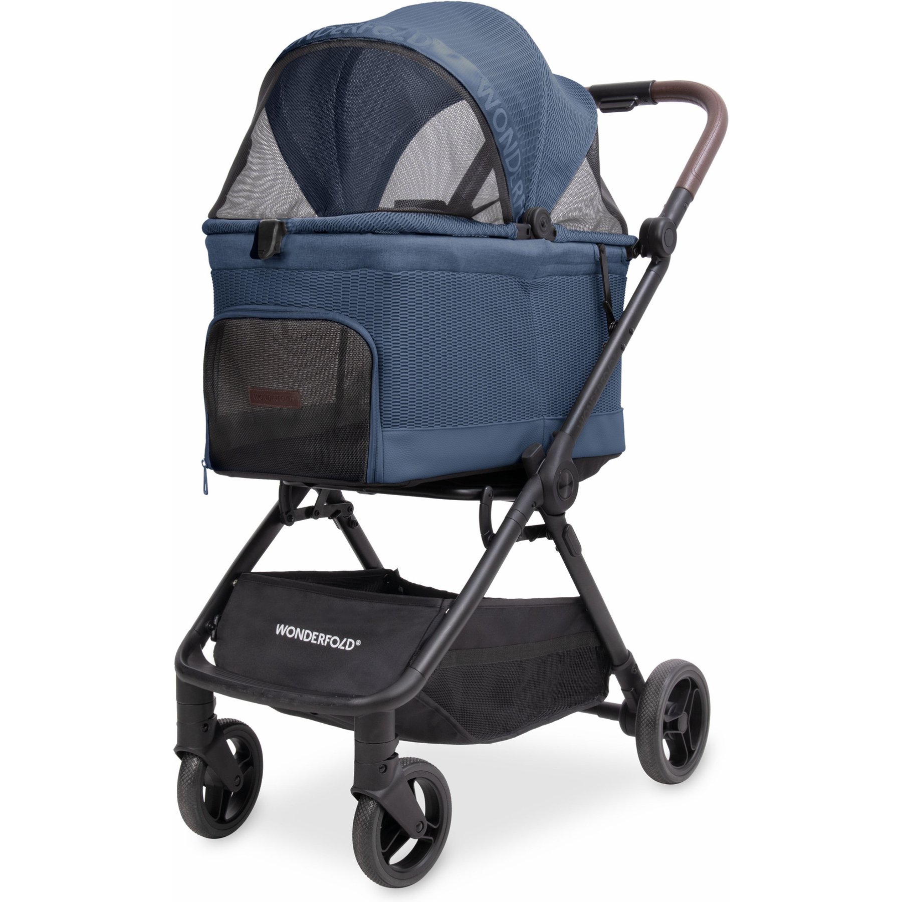 Wonderfold Bella AutoFold Technology Dog & Cat Stroller, Harbor
