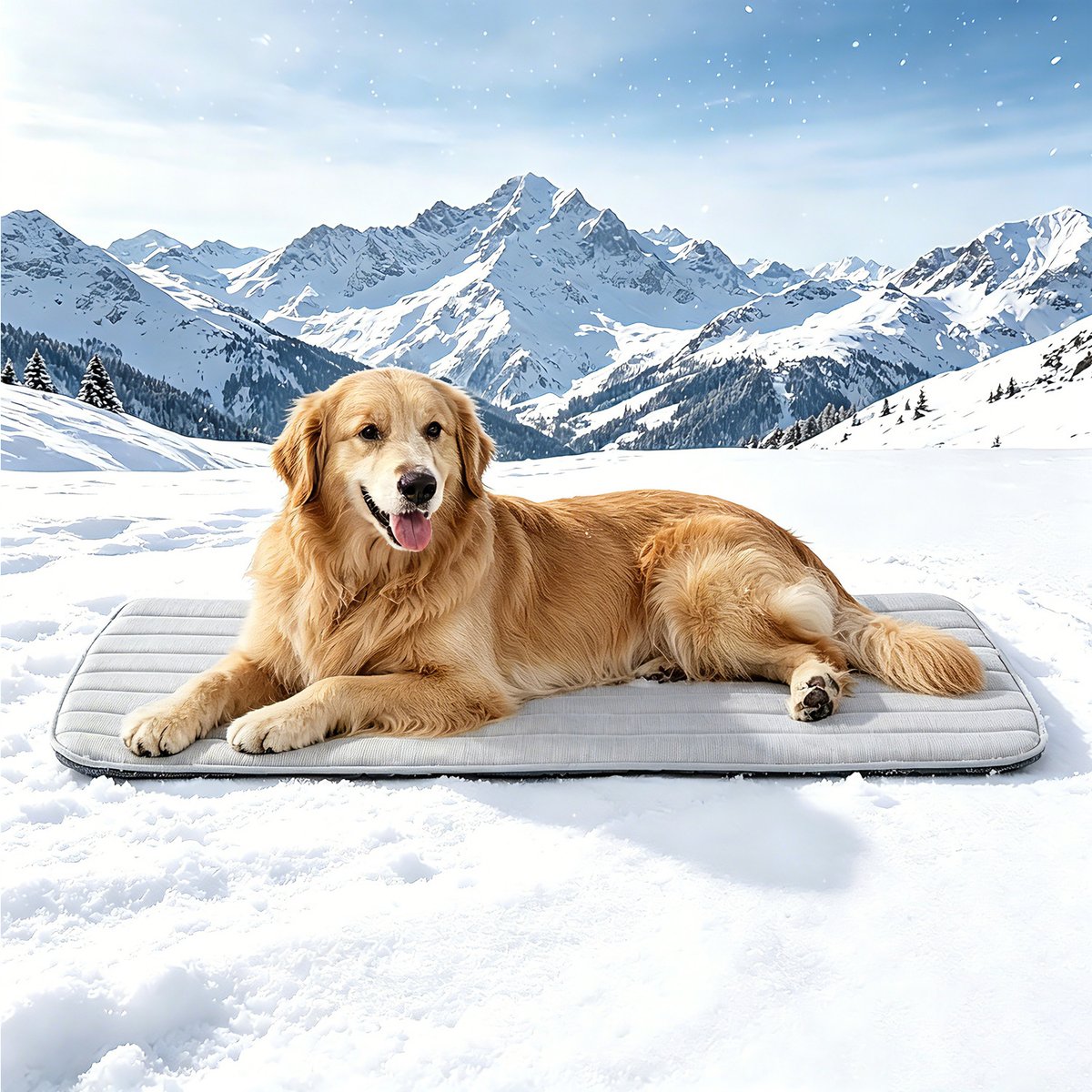 GOOPAWS Non-Slip Cooling Dog Crate Mat, Grey, XX-Large