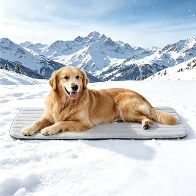GOOPAWS GOOPAWS Non-Slip Cooling Dog Crate Mat, Grey, XX-Large