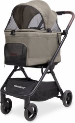 Wonderfold Bella AutoFold Technology Dog & Cat Stroller, Dune