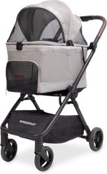Wonderfold Bella AutoFold Technology Dog & Cat Stroller, Light Gray