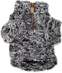 The License House Ohio State Wubby Fleece Quarter Zip Dog Coat, Black, Small slide 2 of 2