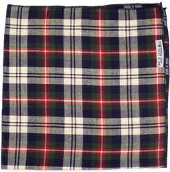The Worthy Dog Plaid Machine-Washable Dog Bandana, Navy, Large slide 2 of 3