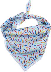 The Worthy Dog It's My Birthday Machine-Washable Dog Bandana, Blue, Large