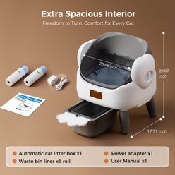 Zoquid Automatic Self Cleaning Cat Litter Box, Gray slide 2 of 7