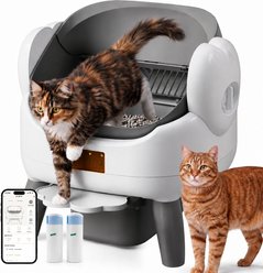 Zoquid Automatic Self Cleaning Cat Litter Box, Gray slide 1 of 7