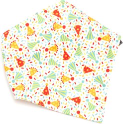 The Worthy Dog Celebrate Dog Bandana, White, Large slide 2 of 3