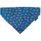 Show in main carousel: The Worthy Dog Foxy Dog Bandana, Teal, Small slide 1 of 1