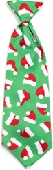 The Worthy Dog Santa Hats Boy Dog Neck Tie, Green, Small
