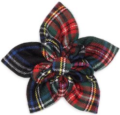 The Worthy Dog Stewart Flower Girl Dog Collar Accessory, Black Multicolor, Small