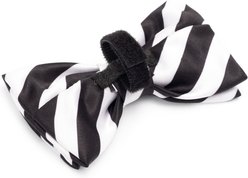 The Worthy Dog I Do Boy Dog Bow Tie, Black/White, Large slide 2 of 3