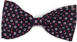 The Worthy Dog Foulard Navy Boy Dog Bow Tie, Navy, Large