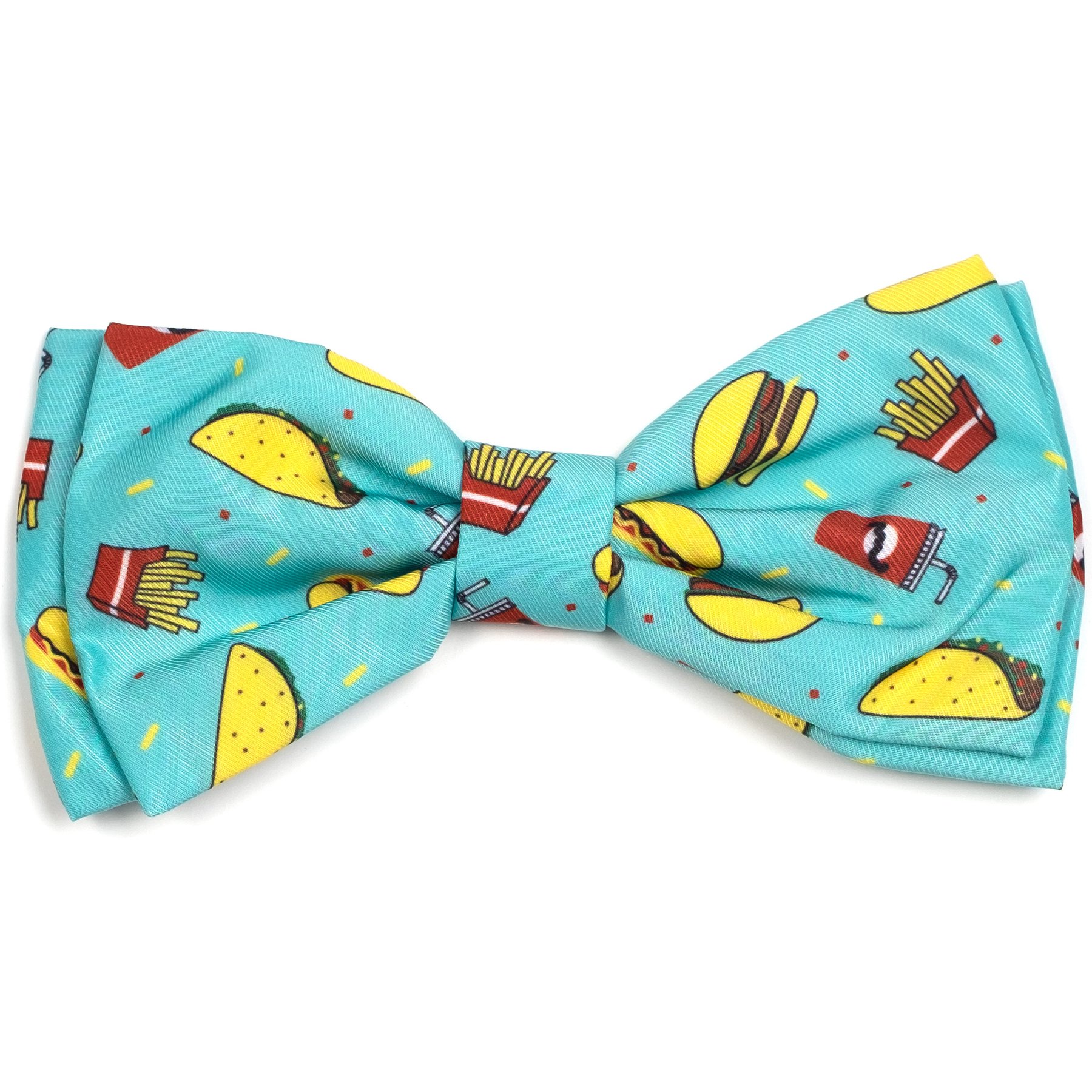The Worthy Dog Food Fest Boy Dog Bow Tie, Turquoise, Small