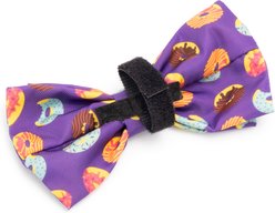 The Worthy Dog Donuts Boy Dog Bow Tie, Purple, Large slide 2 of 3