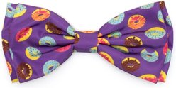 The Worthy Dog Donuts Boy Dog Bow Tie, Purple, Small