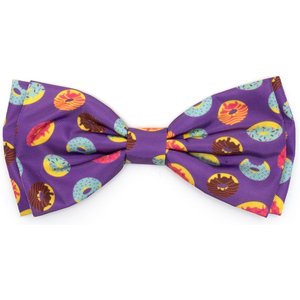 The Worthy Dog Donuts Boy Dog Bow Tie, Purple, Small