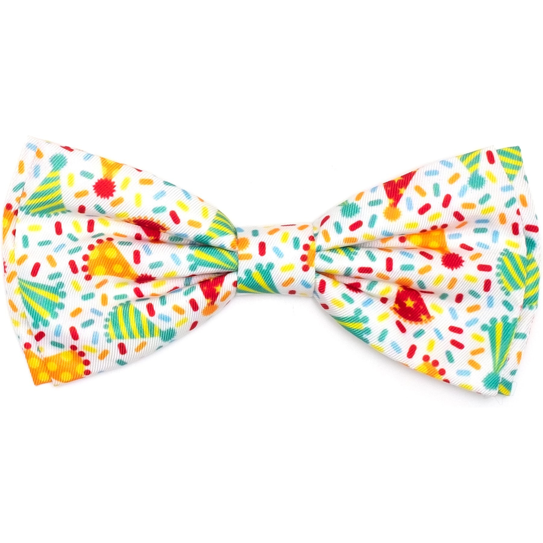 The Worthy Dog Celebrate Boy Dog Bow Tie, White, Small