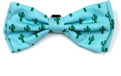 The Worthy Dog Cactus Boy Dog Bow Tie, Green, Small
