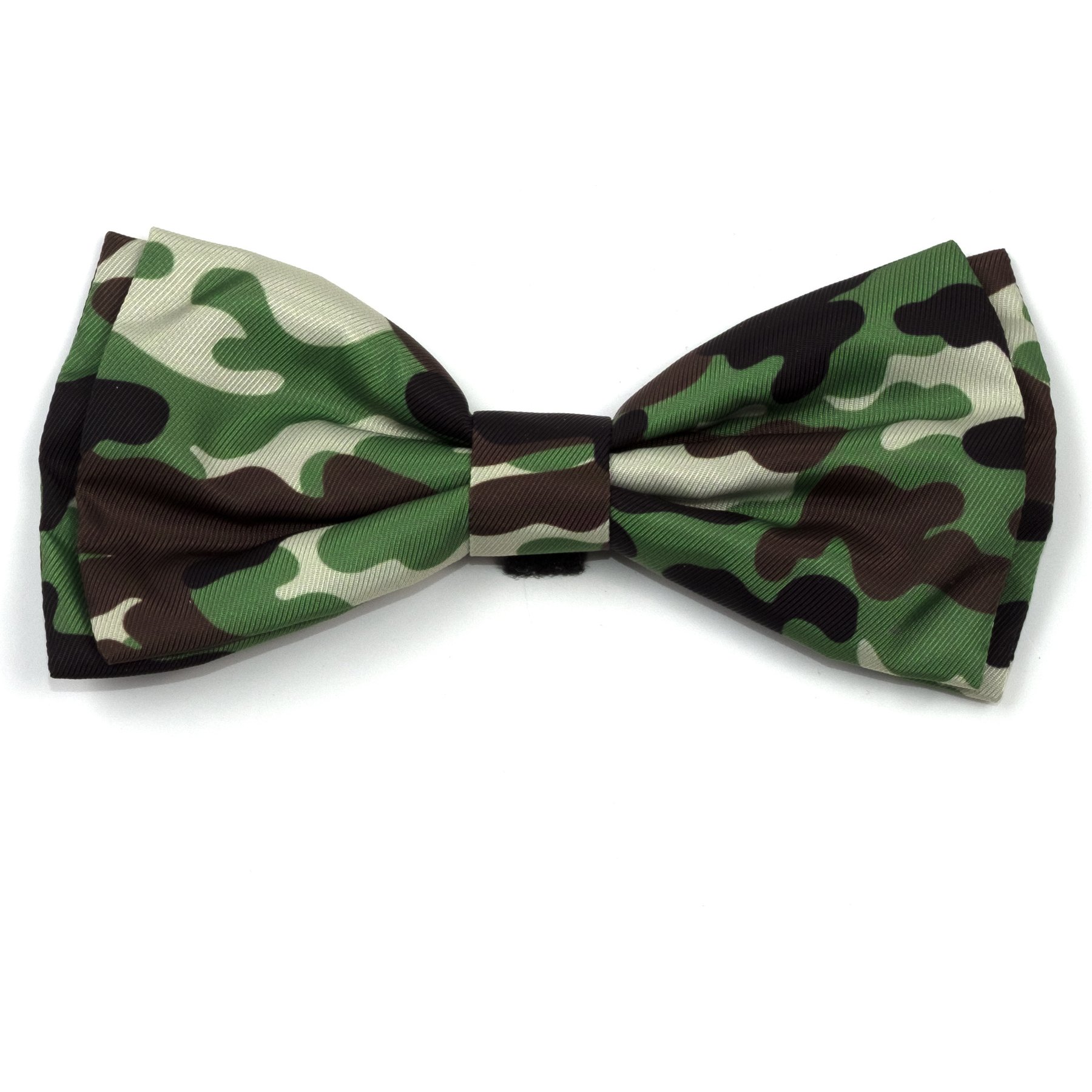The Worthy Dog Camo Boy Dog Bow Tie, Brown, Large