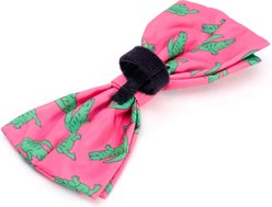 The Worthy Dog Al the Gator Boy Dog Bow Tie, Pink, Large slide 2 of 2