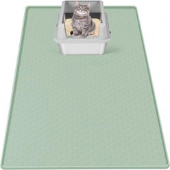 Bartuke Silicone Cat Litter Box Mat, X-Large: 51 x 25.6-in, Green