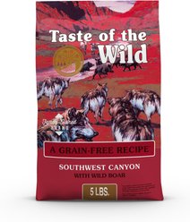 Taste of the Wild Southwest Canyon Grain-Free Dry Dog Food, 5-lb bag