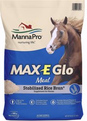 Manna Pro Max-E-Glo Stabilized Rice Bran Meal Granules Horse Supplement, 40-lb bag slide 1 of 7