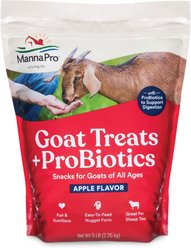 Manna Pro Apple Flavor with Probiotics Goat Treats, 5-lb bag