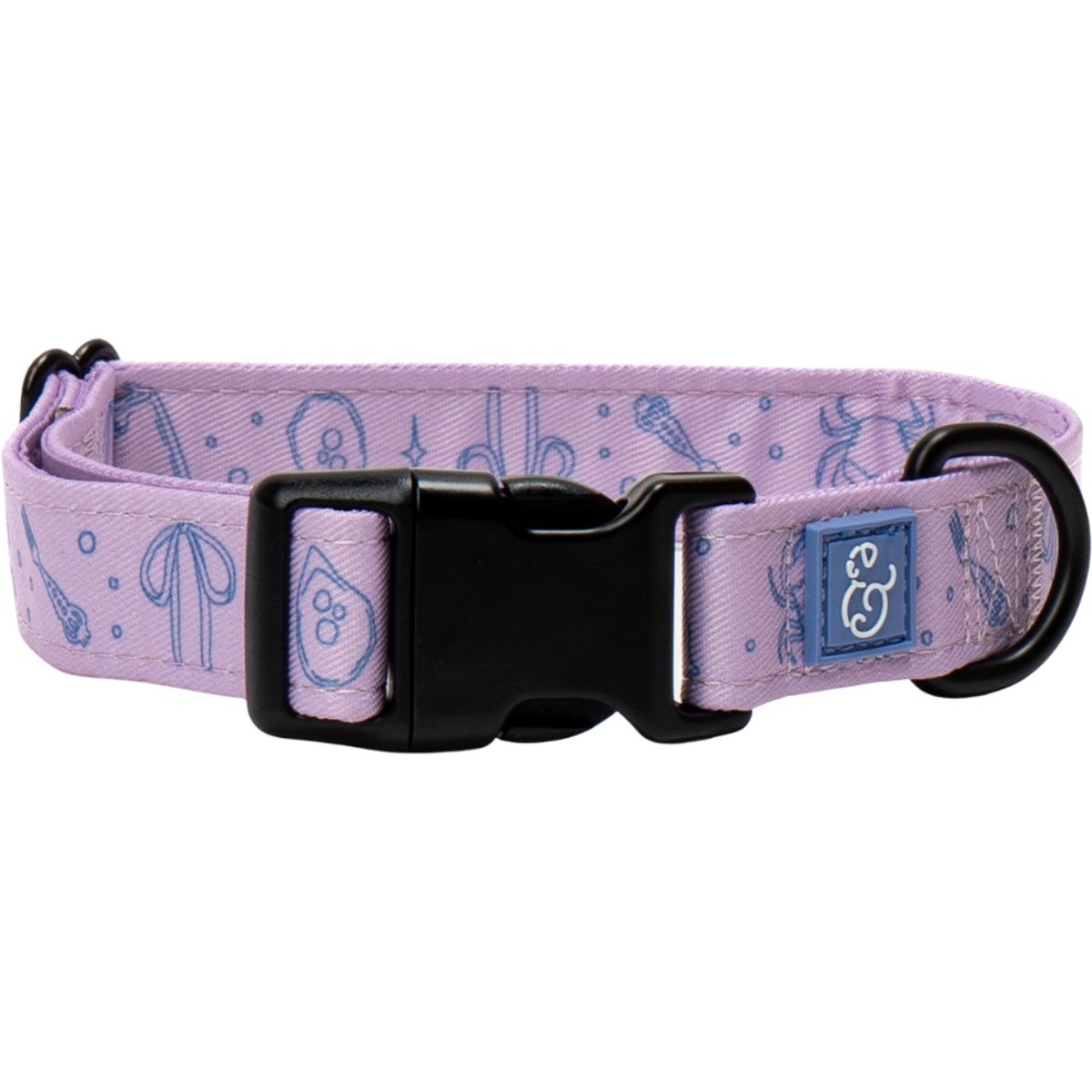 Lucy & Co. Magnificent Mermaid Pearl Dog Collar, Large: 16 to 26-in neck, 1.5-in wide