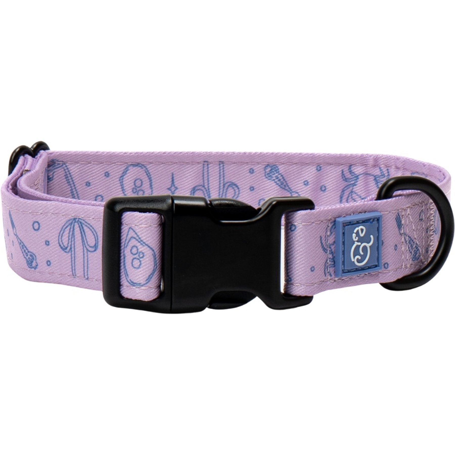 Lucy & Co. Magnificent Mermaid Pearl Dog Collar, Medium: 13 to 20-in neck, 1-in wide