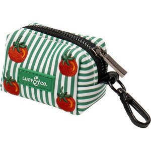 Lucy & Co. Tomato Embroidered Dog Poop Bag Holder