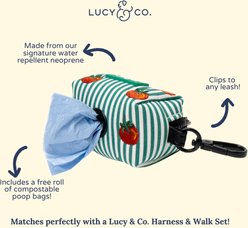 Lucy & Co. Tomato Embroidered Dog Poop Bag Holder slide 2 of 3