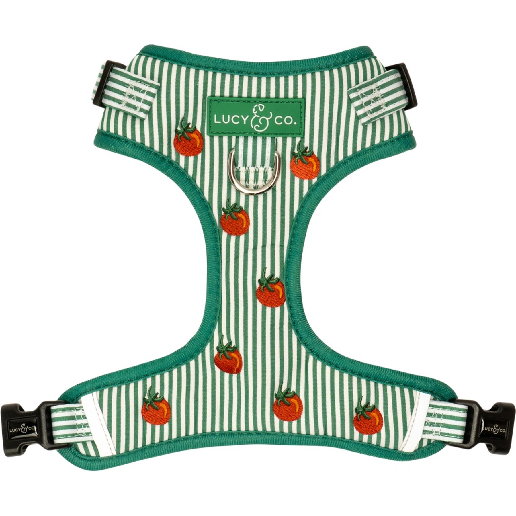 Lucy & Co. Tomato, Tomahto Embroidered No-Pull Dog Harness, X-Small: 12 to 15-in chest
