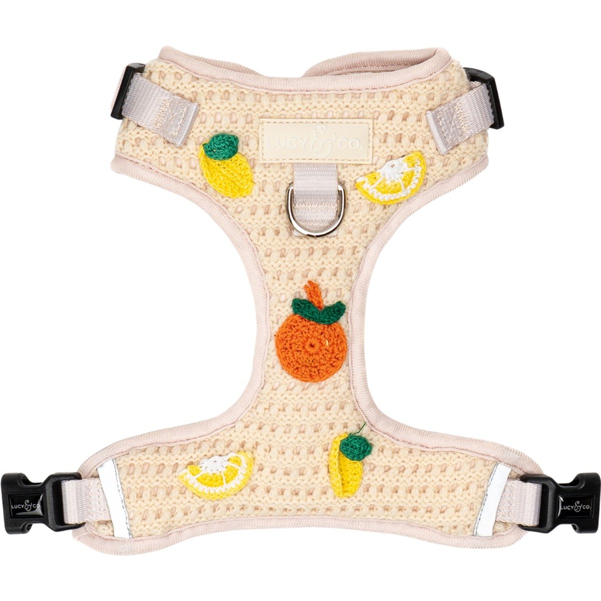 Lucy & Co. Main Squeeze Crochet No-Pull Dog Harness, Large: 20 to 28-in chest