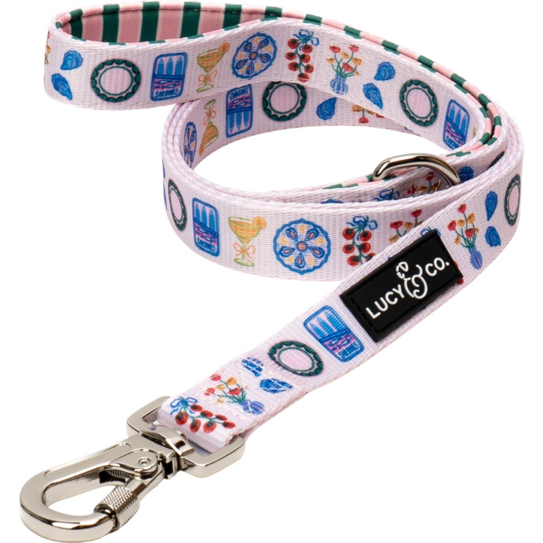Lucy & Co. Dolce Vita Dog Leash, Large: 5-ft long, 1-in wide