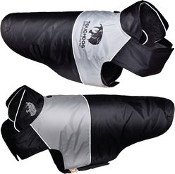 Touchdog Lightening 2-in-1 Convertible Dog Jacket, Black, Medium slide 2 of 7