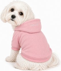 Pet Life Fashion Plush Cotton Hooded Dog Sweater, Pink, Small slide 2 of 8