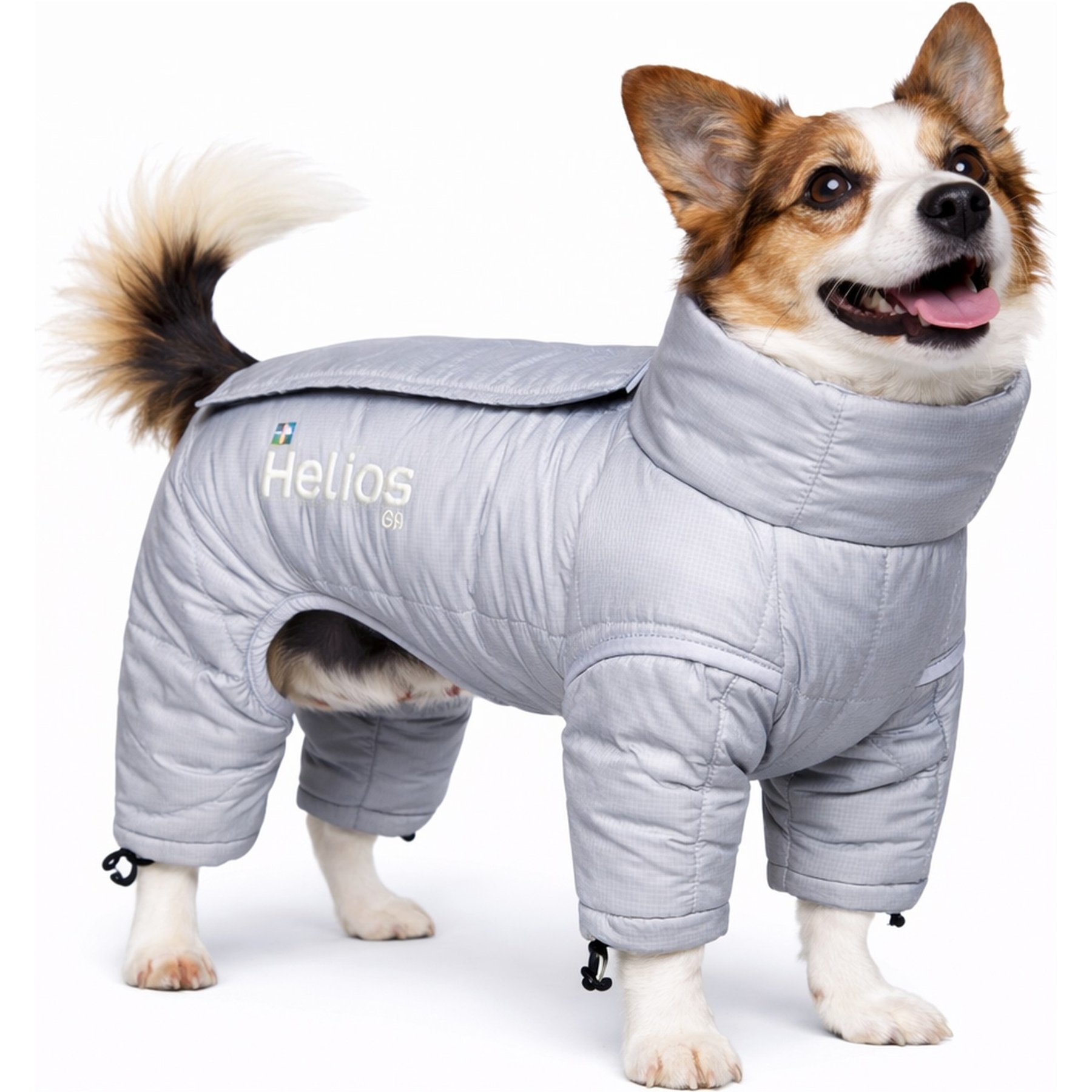 Dog Helios Thunder Full-Body Dog Jacket, Gray, Small