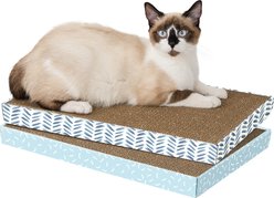Kitty City Cat Print Scratcher Cat Toy with Catnip, Tan, X-Large, 2 count