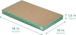 Kitty City Wide Rectangle Corrugate Cat Scratcher Toy with Catnip, X-Large, 2 count slide 2 of 9