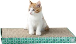 Kitty City Wide Rectangle Corrugate Cat Scratcher Toy with Catnip, X-Large, 2 count