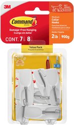 Command Pet Collection Wire Hook, Medium, White, 7 count slide 1 of 5