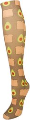 Ovation Women's Zocks Avocado Toast Horse Riding Boot Socks, USA Women's 9-11