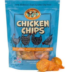 Pack Approved Chicken Chips Dehydrated Dog Treats, 12-oz bag