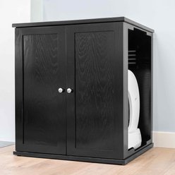 The Refined Feline Self Cleaning Litter Box Cabinet, Espresso slide 1 of 9