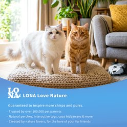 LONA Love Nature 3-in-1 Interactive Cat Motion Toy, White & Black slide 2 of 9