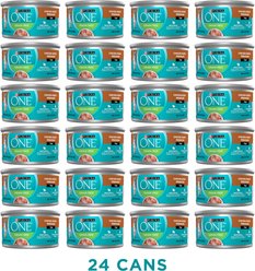 Purina ONE Chicken Recipe Pate Natural Grain-Free Canned Cat Food, 3-oz, case of 24 slide 2 of 8