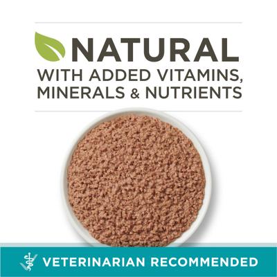 Show full view: Purina ONE Beef Recipe Pate Grain-Free Natural High Protein Canned Cat Food, 3-oz, case of 24 slide 4 of 12